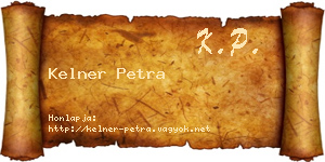 Kelner Petra névjegykártya